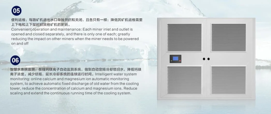 Water Cooling Mining Container for Antminer S19 Series Miner Whatsminer M20/M30/M50 Antminer Box