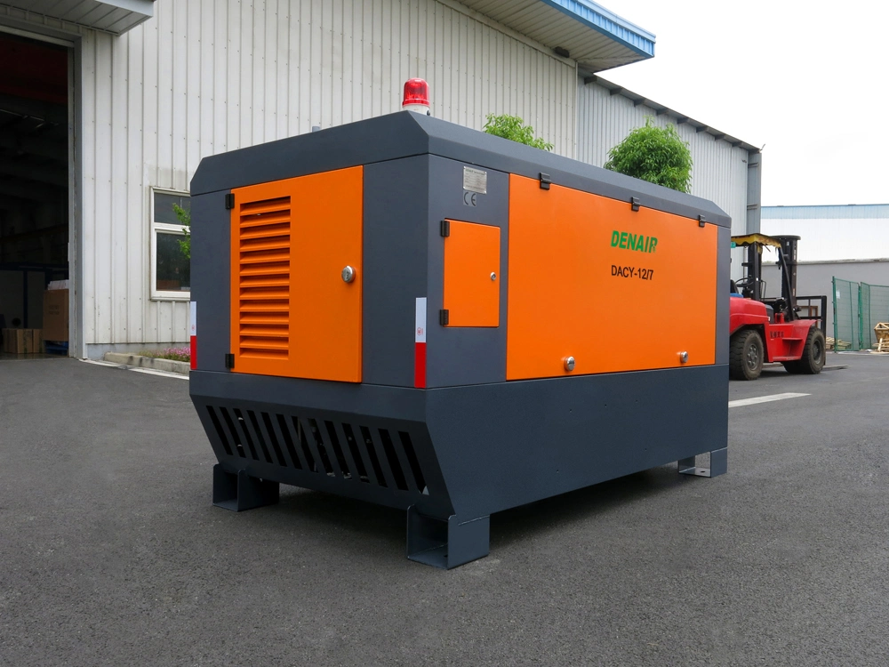 Industrial Air Cooled Large Cummins Diesel Portable Compressor for Mining