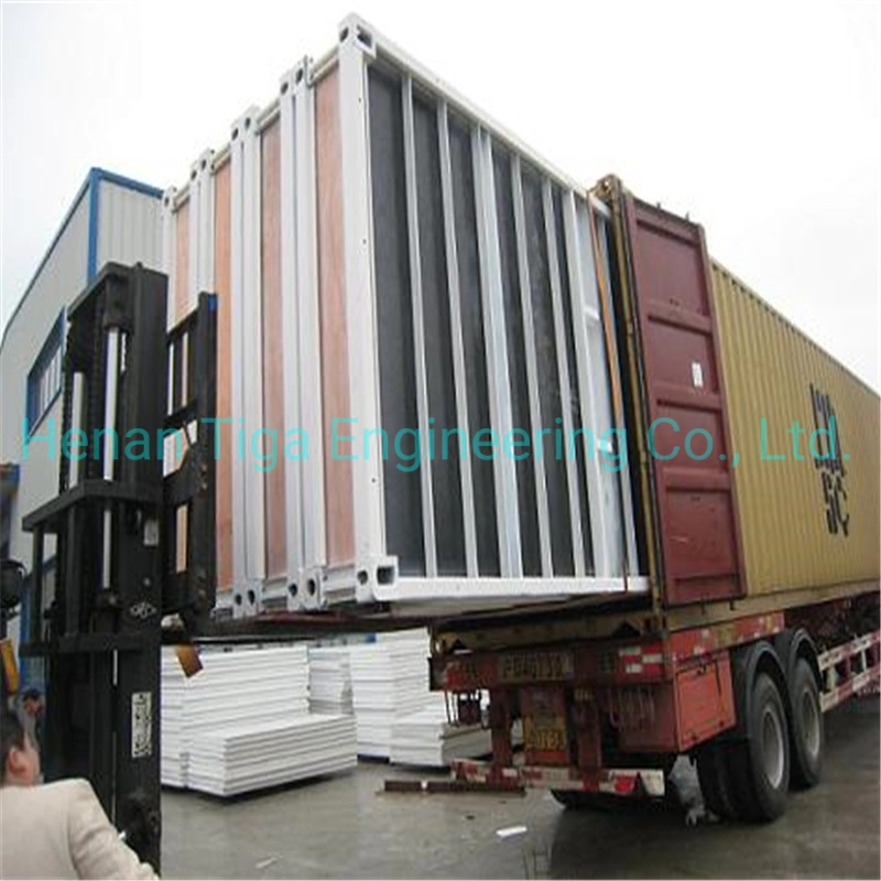 China Henan Mining Site Prefabricated Homes Mobile House Portable Cheap 20FT Storage Container