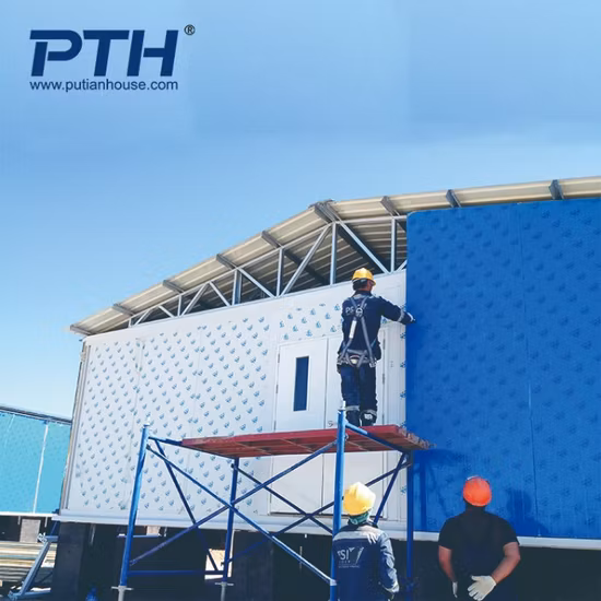 China Prefabricated Container House Labor Camp in Mining Site