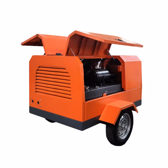 Industrial Air Cooled Large Cummins Diesel Portable Compressor for Mining