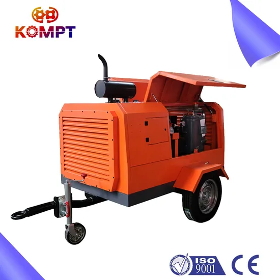 Industrial Air Cooled Large Cummins Diesel Portable Compressor for Mining 