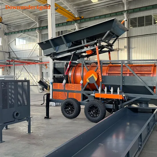 Gold Mining Trommel with Heavy Mineral Concentration for Placer Gold 